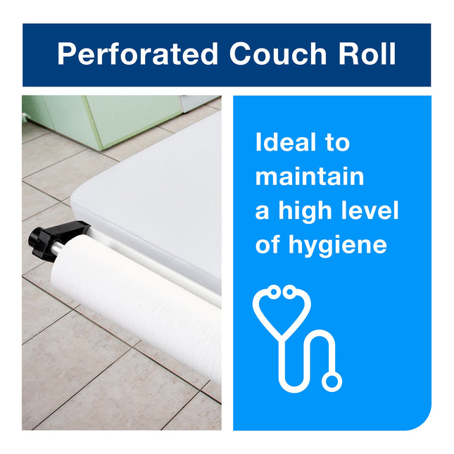Perforated Couch Rolls White C1