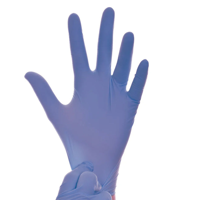 Nitrile Examination Gloves, Powder Free, Blue, XS (100)