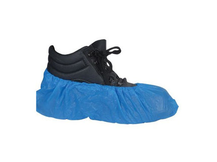 Disposable Plastic Overshoes Blue