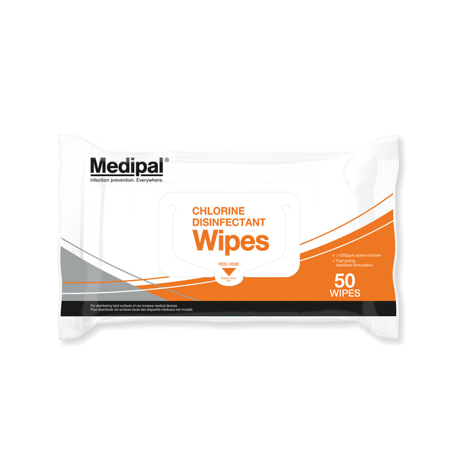 Medipal® Chlorine Disinfectant Wipes (50 Wipes)