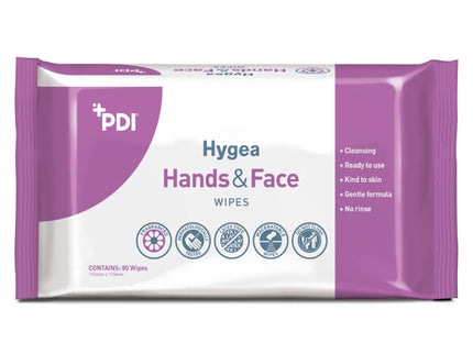 Hygea Hands and Face Wipes (80 Wipes Per Pack)