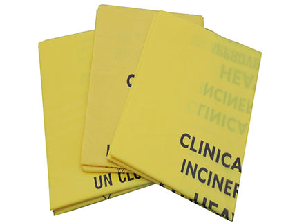 Medium–Duty Clinical Waste Sacks Yellow