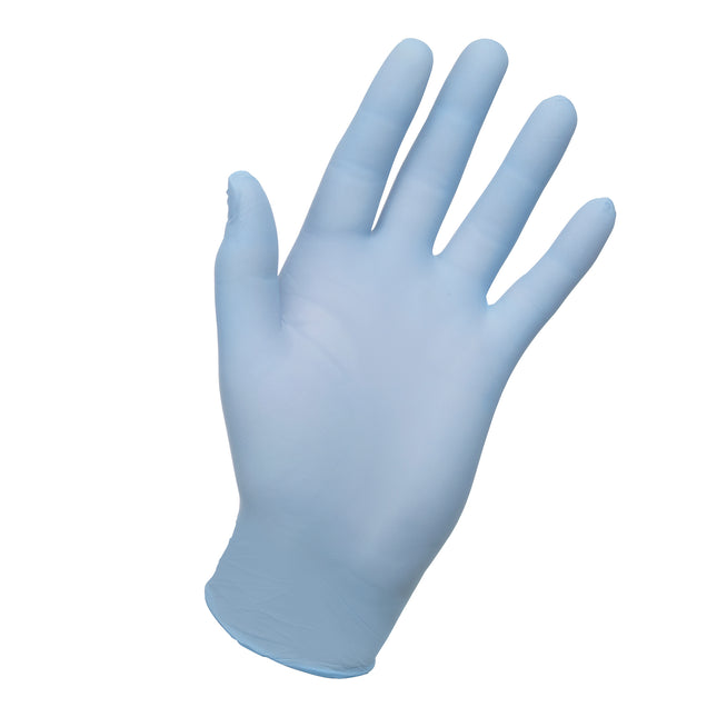 Non–Sterile Accelerator–Free Nitrile Examination Gloves Blue