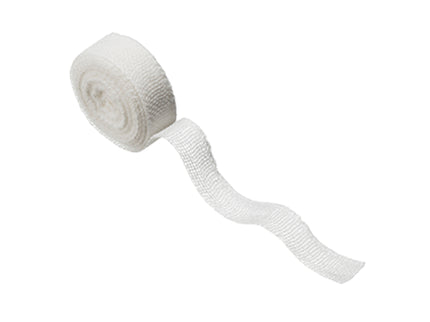 Non-Sterile Single-Wrapped Plain Fast Edge Ribbon Gauze White (5 cm x 5 m)
