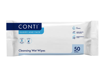 Conti® Lightly–Fragranced Super Soft Hand & Face Wet Wipes