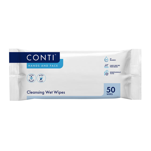 Conti® Lightly–Fragranced Super Soft Hand & Face Wet Wipes
