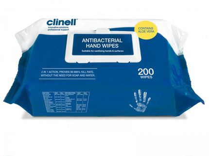 Clinell® Antibacterial Hand Wipes